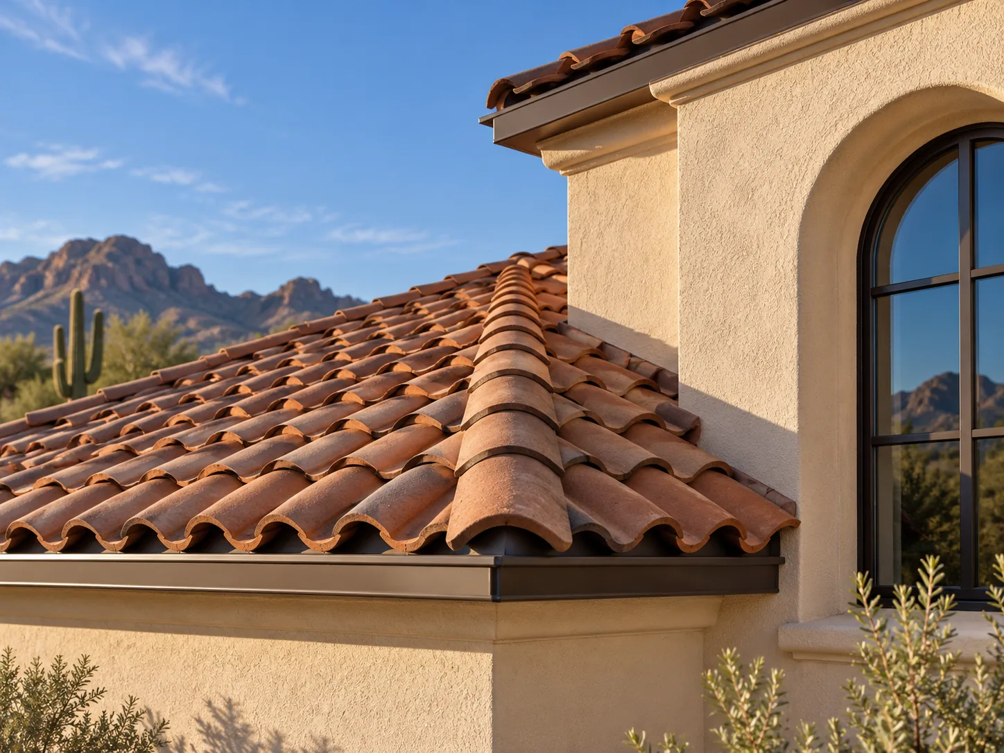 Arizona tile roof and stucco exterior